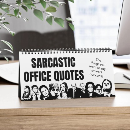 💥Sarcastic Office Quotes Desktop Calendar (2026)