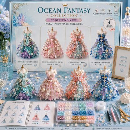 🌸 Magical Dress Worlds™ — 3D Beaded DIY Collection