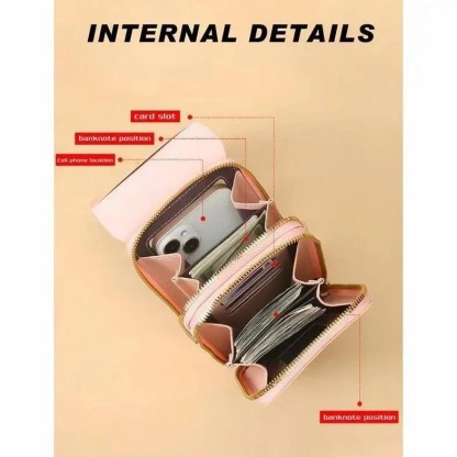 ✨2026 Women's Touchscreen Crossbody Phone Wallet