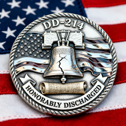 💥DD-214 Honorably Discharged Challenge Coin