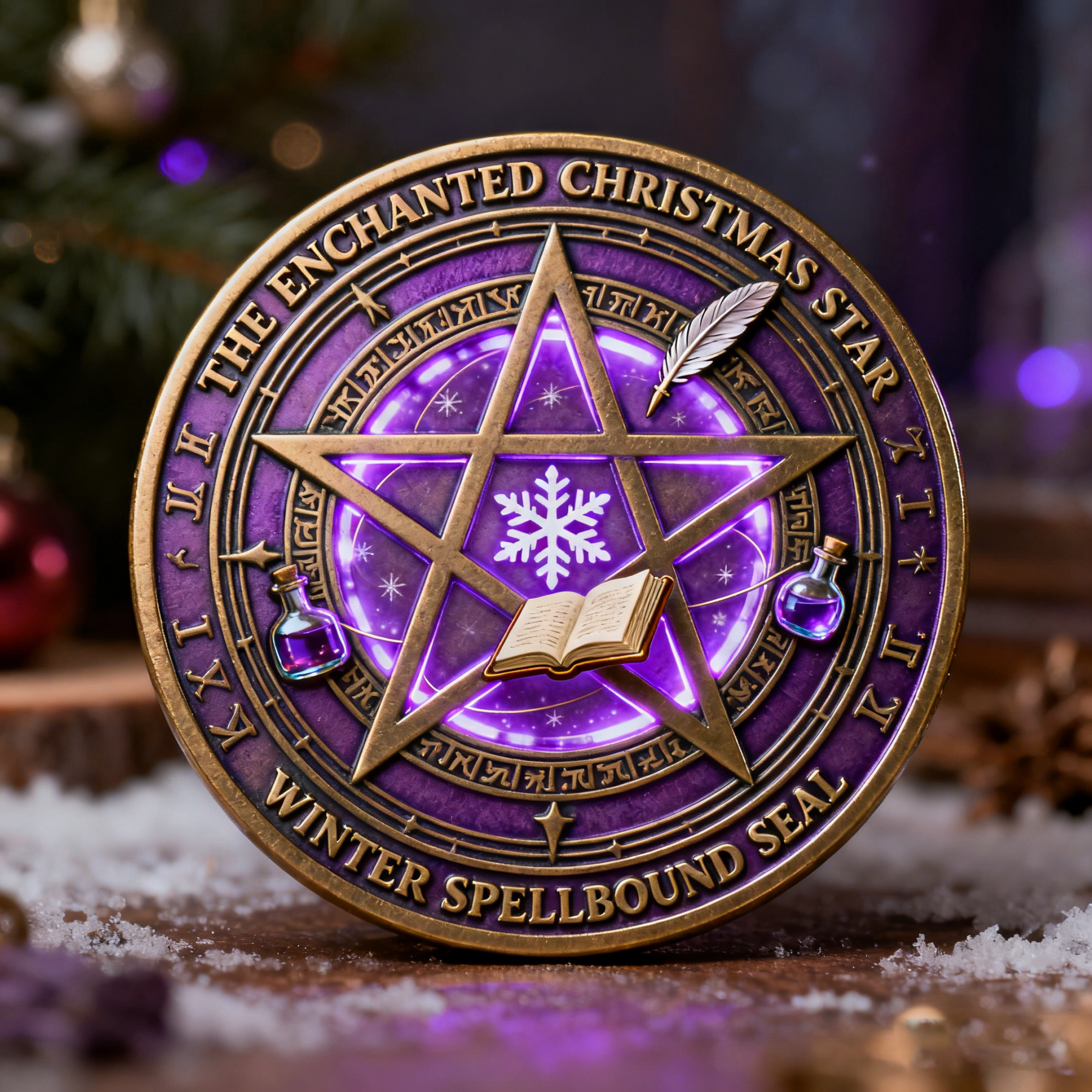 💥Christmas Arcane Magic Challenge Coin