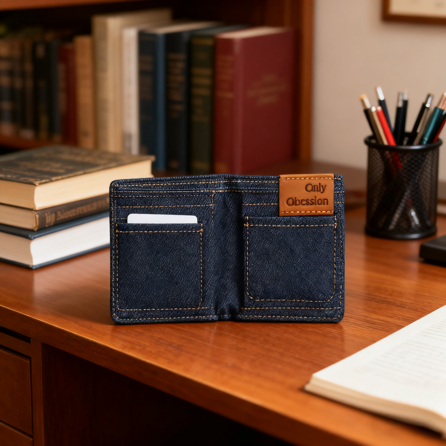 Handmade Denim Shorts Wallet