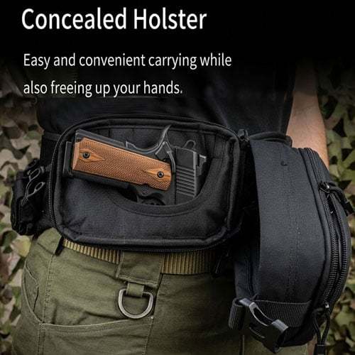 🔫🎒Multifunctional Concealed Carry Hip Bag with Rapid-Access Holster
