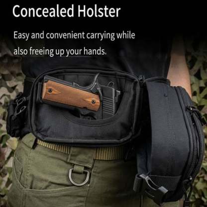 🔫🎒Multifunctional Concealed Carry Hip Bag with Rapid-Access Holster
