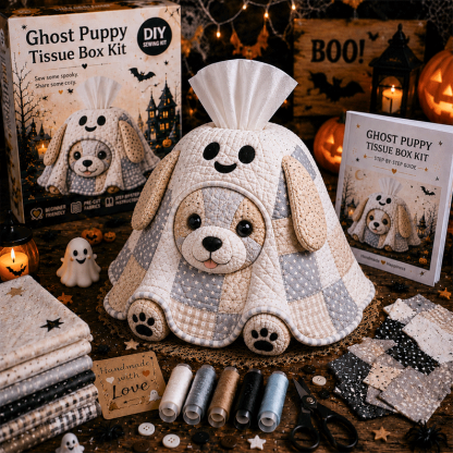 🔥40% Off Last Day - 🎃Halloween Patchwork Tissue Box DIY Sewing Kit