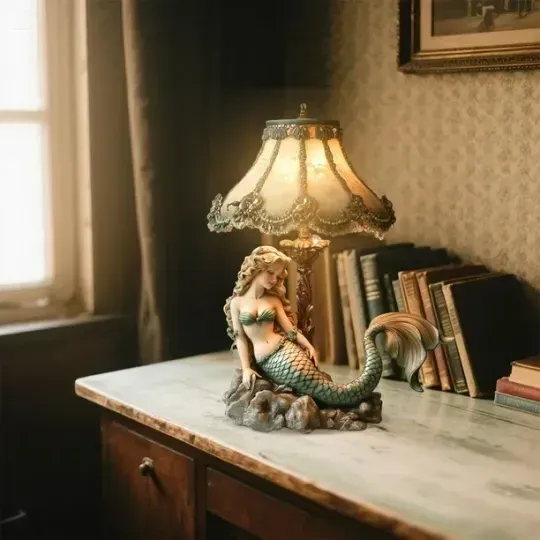 🏆Black Friday 60% OFF -✨ "Siren's Serenade" Nautical Glass Dream Lamp 🌌