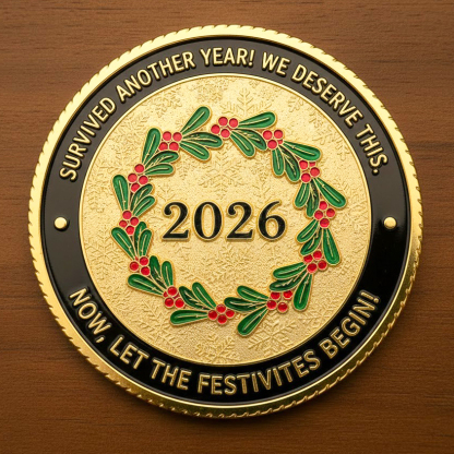 The Golden Gift 🎁: Christmas & New Year Celebration Coin 🎄