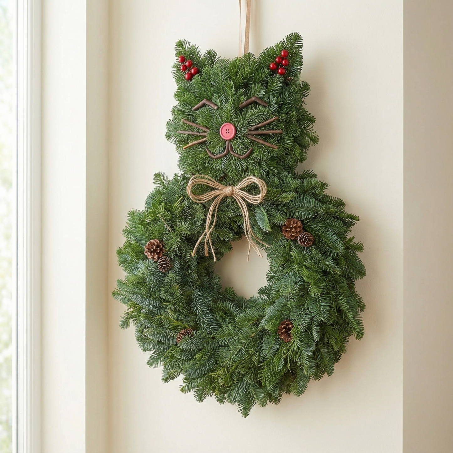 Purrfect Catmas Wreath