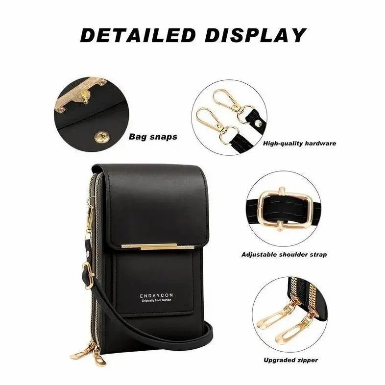 ✨2026 Women's Touchscreen Crossbody Phone Wallet