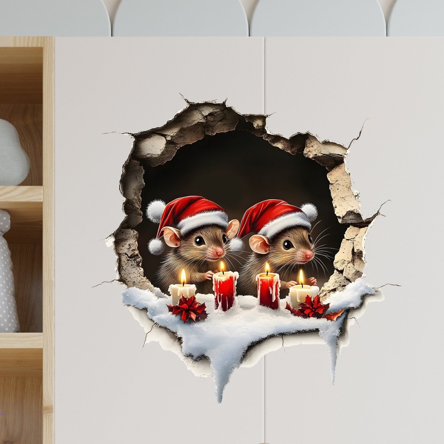 Creative Christmas Santa Wall Stickers
