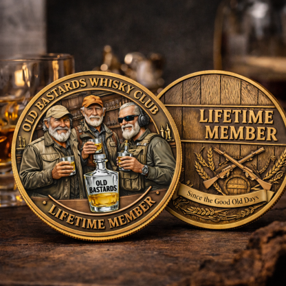 Old Bastards Whisky Club – Lifetime Member Commemorative Coin