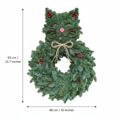 Purrfect Catmas Wreath