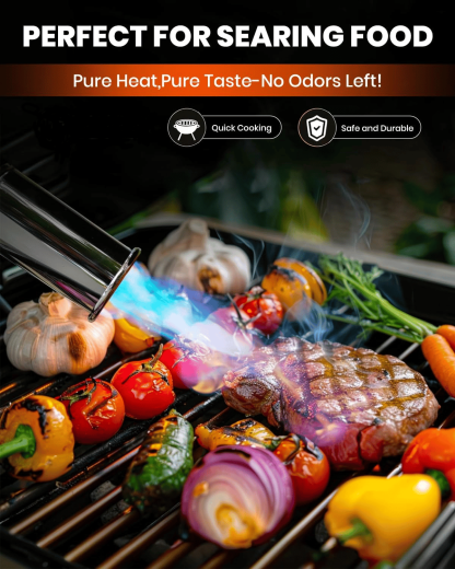 💥 Powerful Propane Torch – 2732°F High Temp, Instant Ignition for Grilling!