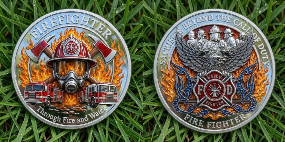 ⚡️Last Day 60% OFF - Firefighter Honor Tribute Commemorative Coin 🚒🔥🪙