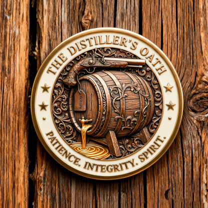 ⚡ Black Friday 24H Flash Sale -The Distiller's Oath Challenge Coin 🥃🔥