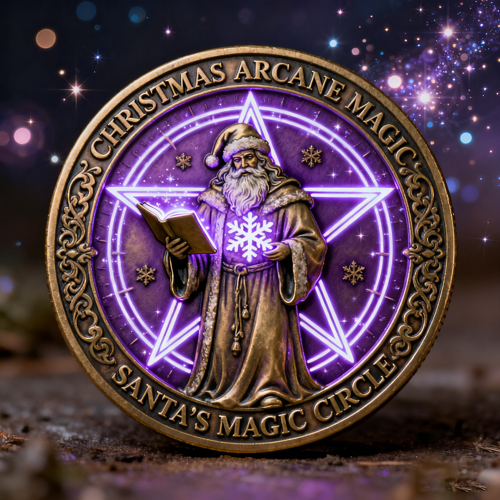 💥Christmas Arcane Magic Challenge Coin