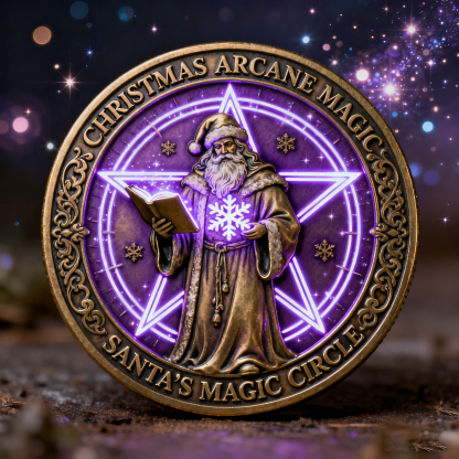 💥Christmas Arcane Magic Challenge Coin