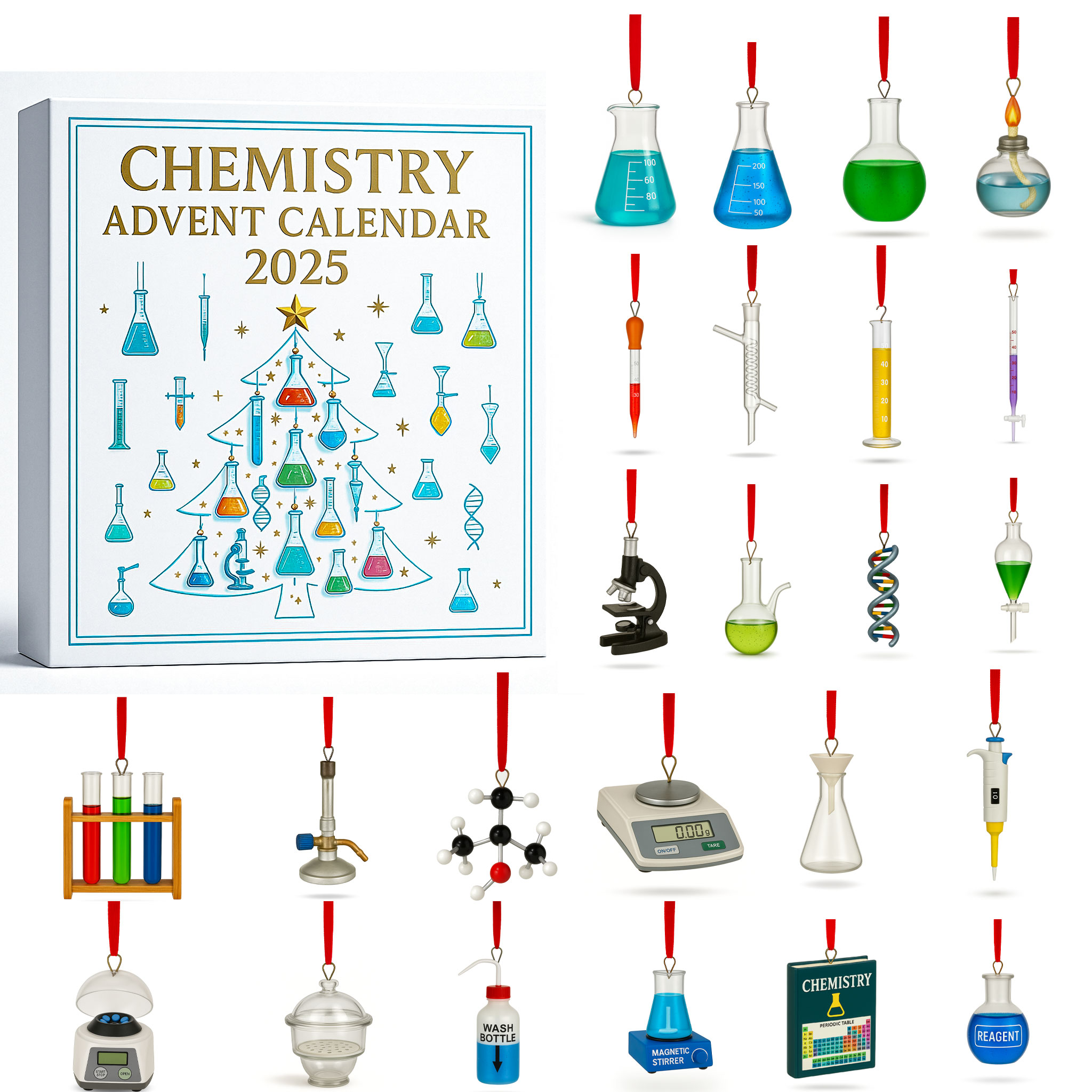 2025 24 Days of Chemistry Christmas Surprise Gift Box