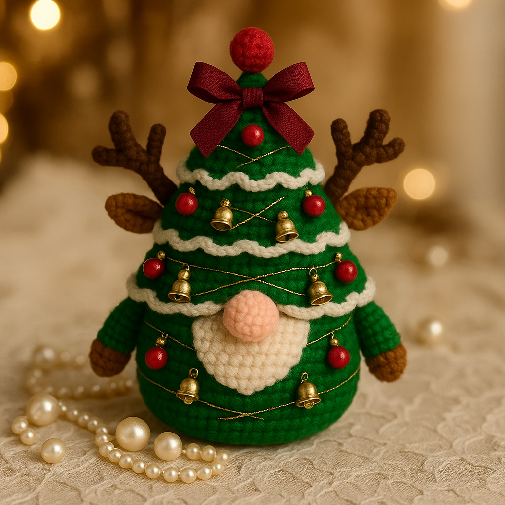 Crochet Christmas Gnome Tree