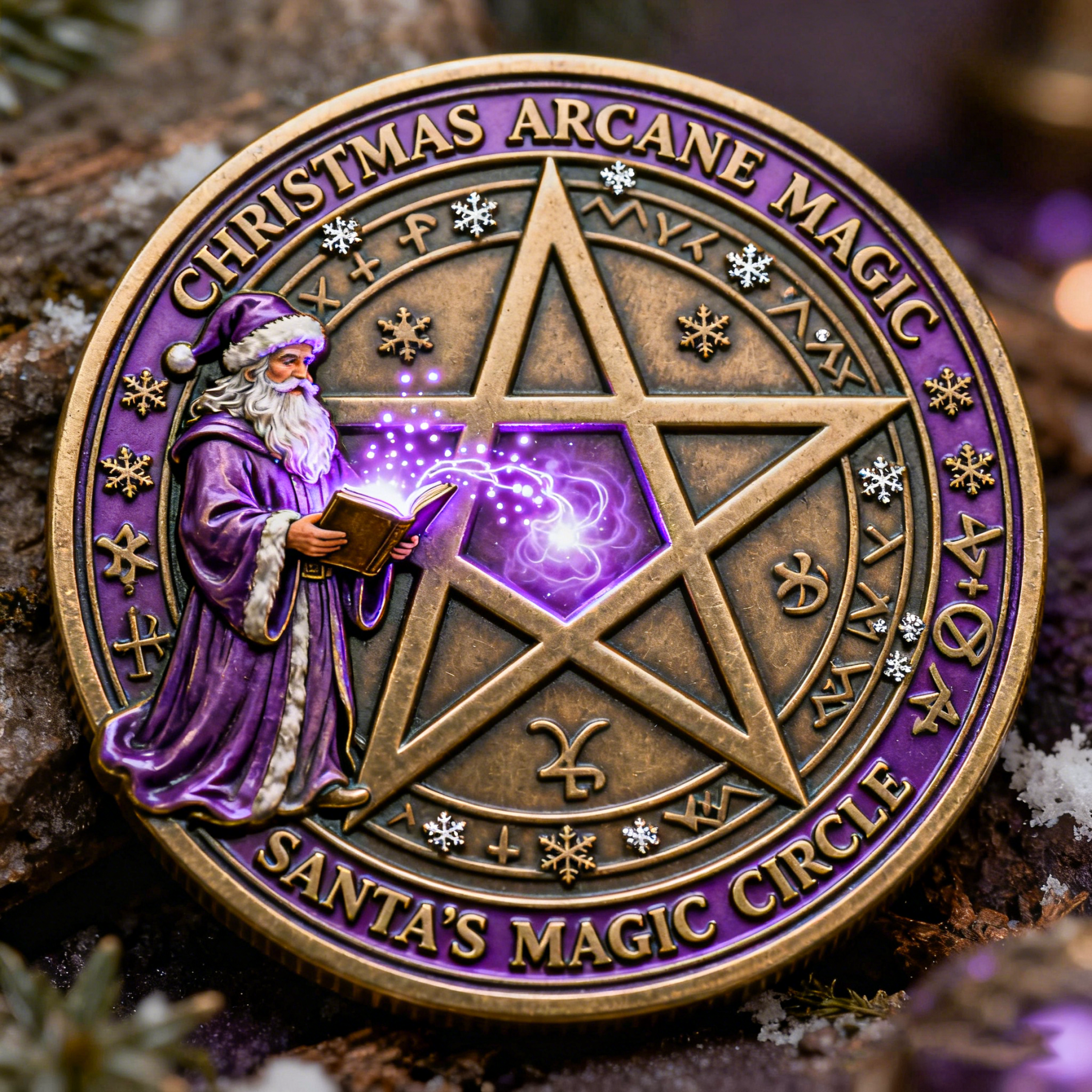 💥Christmas Arcane Magic Challenge Coin