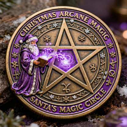 💥Christmas Arcane Magic Challenge Coin