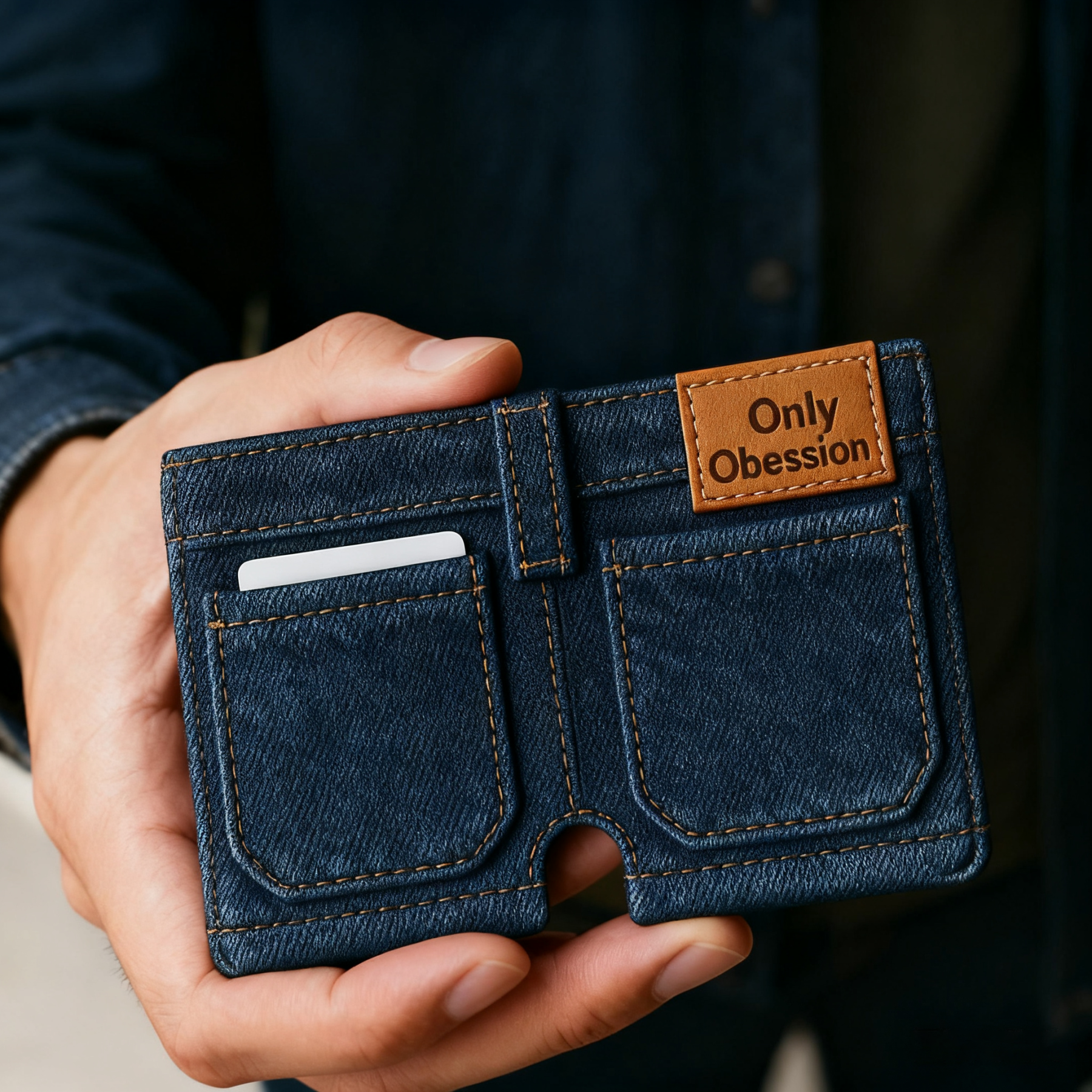 Handmade Denim Shorts Wallet