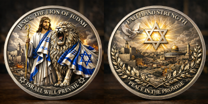 ⚡️Last Day 60% OFF - Shield of Judah Commemorative Coin 🦁🪙✡️