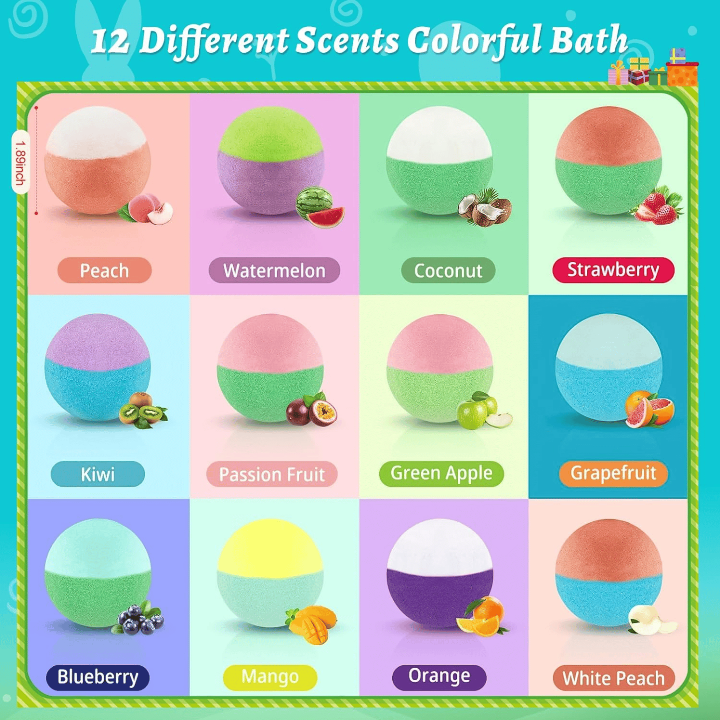 🔥LAST DAY 49% OFF - 🛁 Natural Bath Bombs for Kids with Mega Bubbles & Surprise Inside 🥚✨