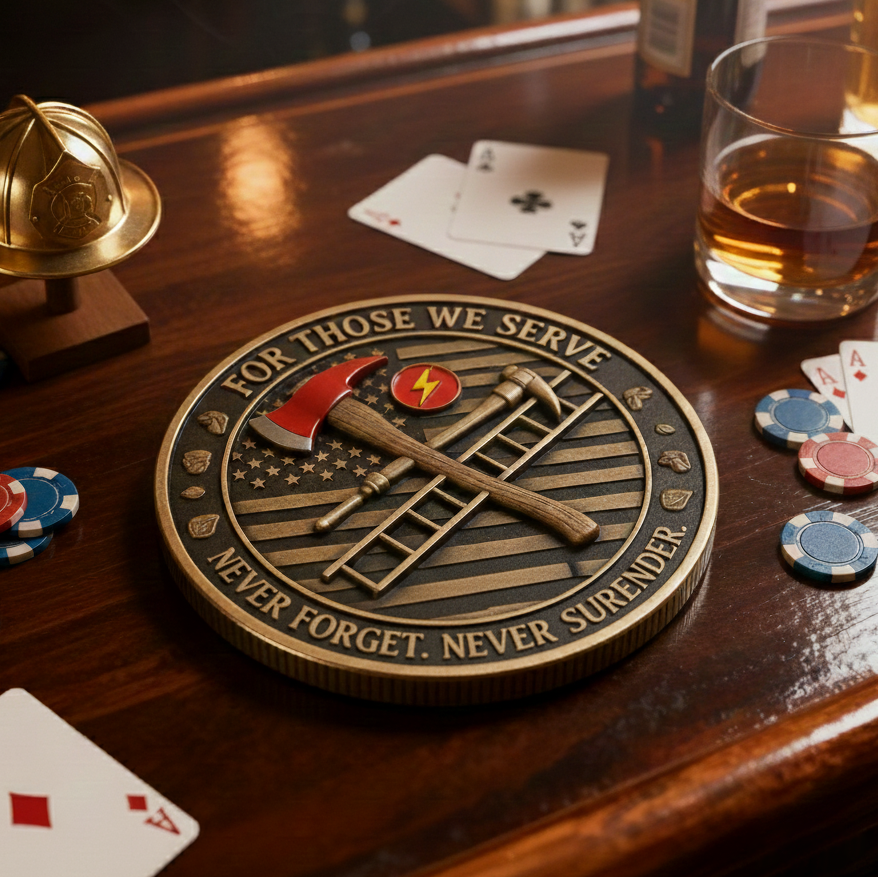 🔥 Firefighter Guardian Challenge Coin 👨‍🚒