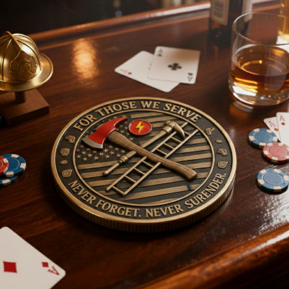 🔥 Firefighter Guardian Challenge Coin 👨‍🚒