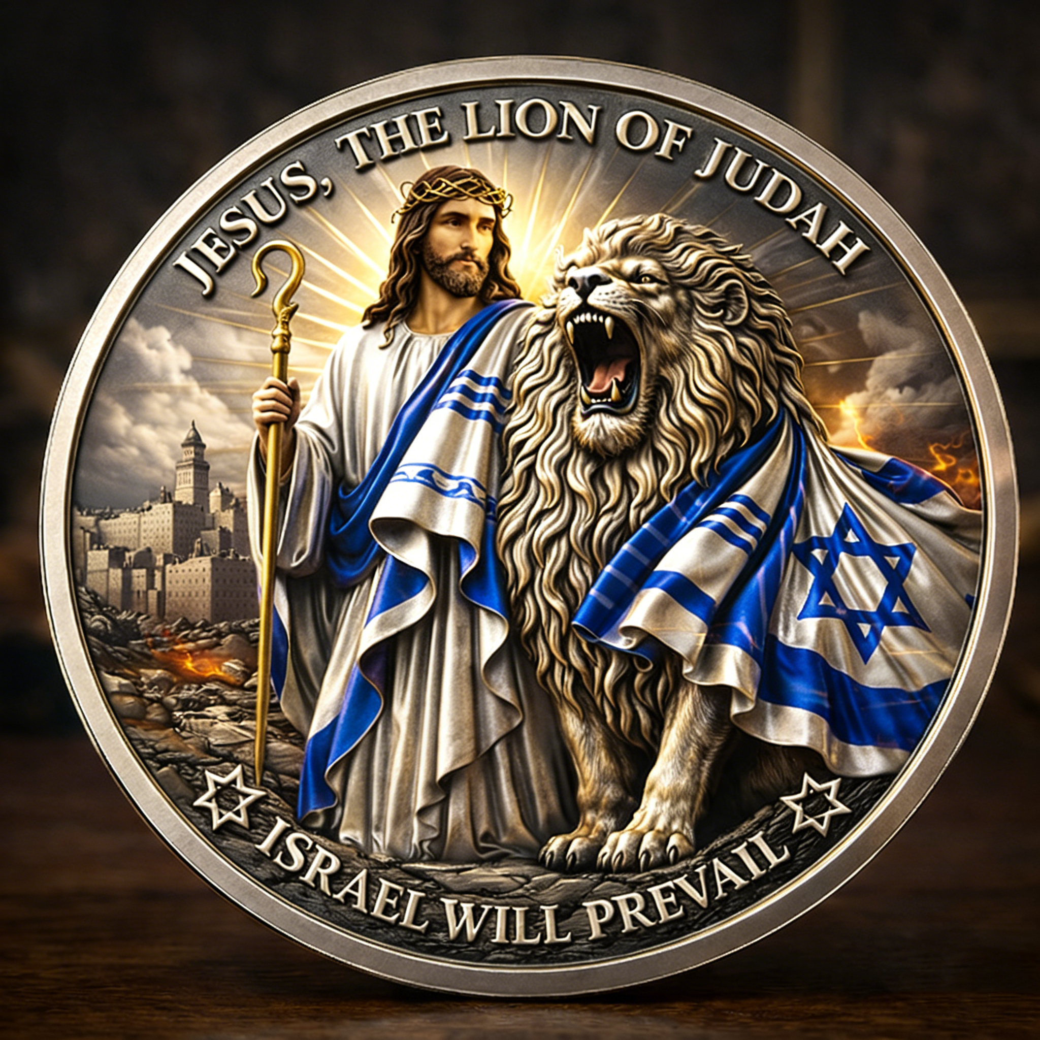 ⚡️Last Day 60% OFF - Shield of Judah Commemorative Coin 🦁🪙✡️