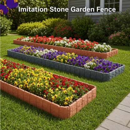 Imitation Stone Garden Fence - DIY Garden Edging Border