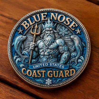 💥U.S. Coast Guard 'Blue Nose' Challenge Coin