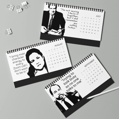 💥Sarcastic Office Quotes Desktop Calendar (2026)