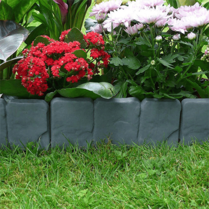 Imitation Stone Garden Fence - DIY Garden Edging Border