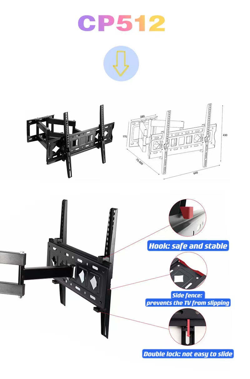 Ultra-thin embedded TV telescopic hanger-Superbox
