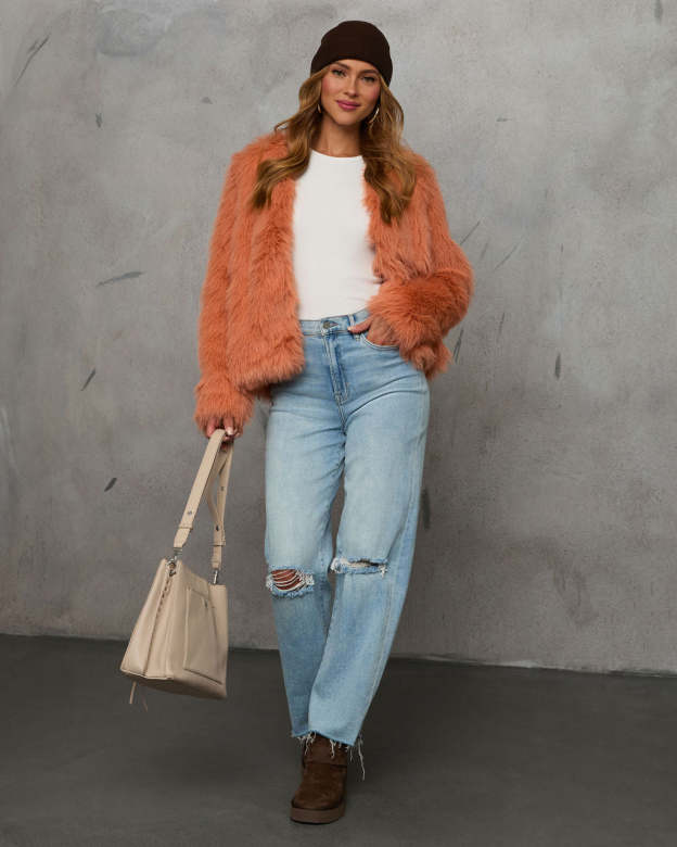 Warm Gather Faux Fur Coat-Matylis
