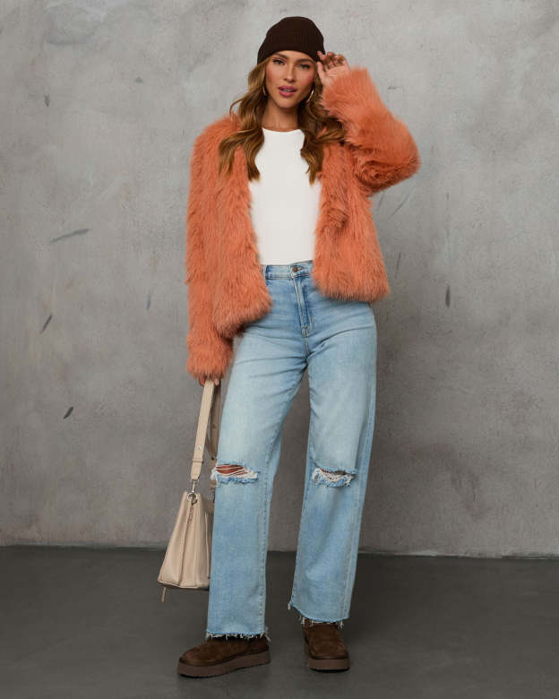 Warm Gather Faux Fur Coat-Matylis