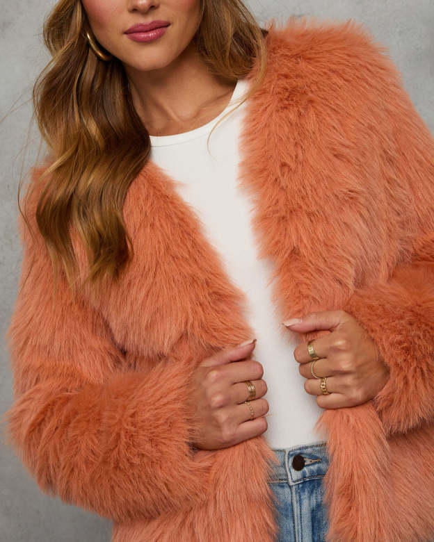 Warm Gather Faux Fur Coat-Matylis