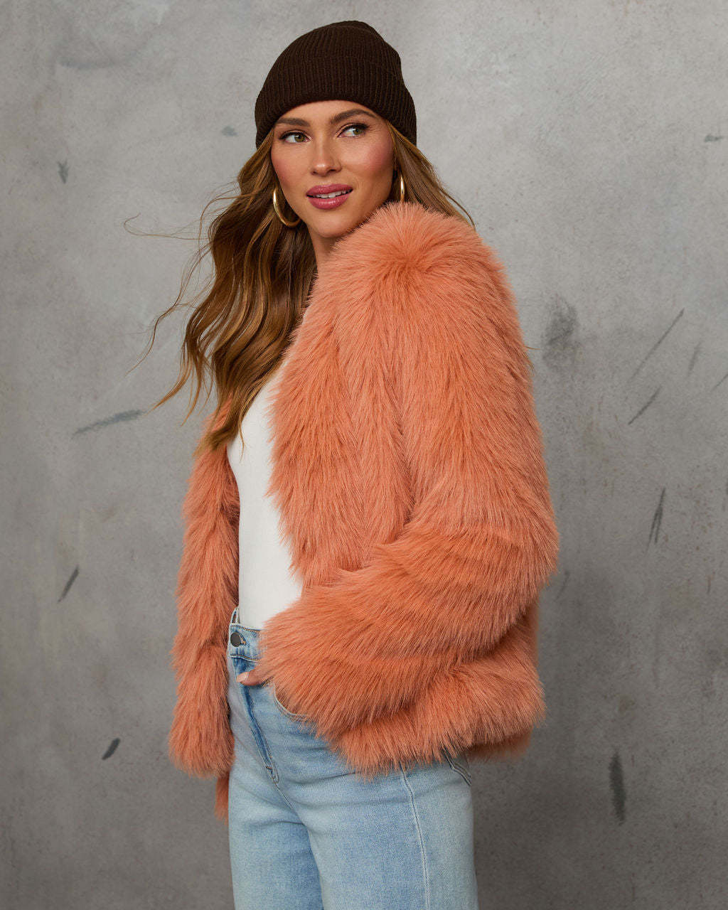 Warm Gather Faux Fur Coat-Matylis