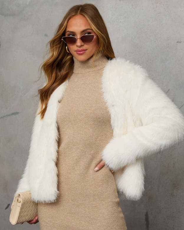 Warm Gather Faux Fur Coat-Matylis