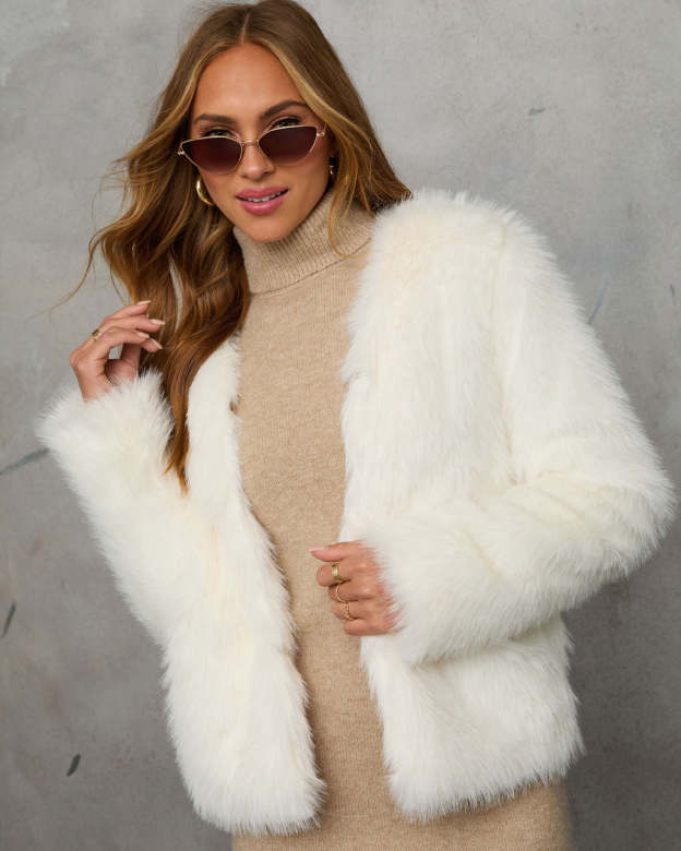 Warm Gather Faux Fur Coat-Matylis