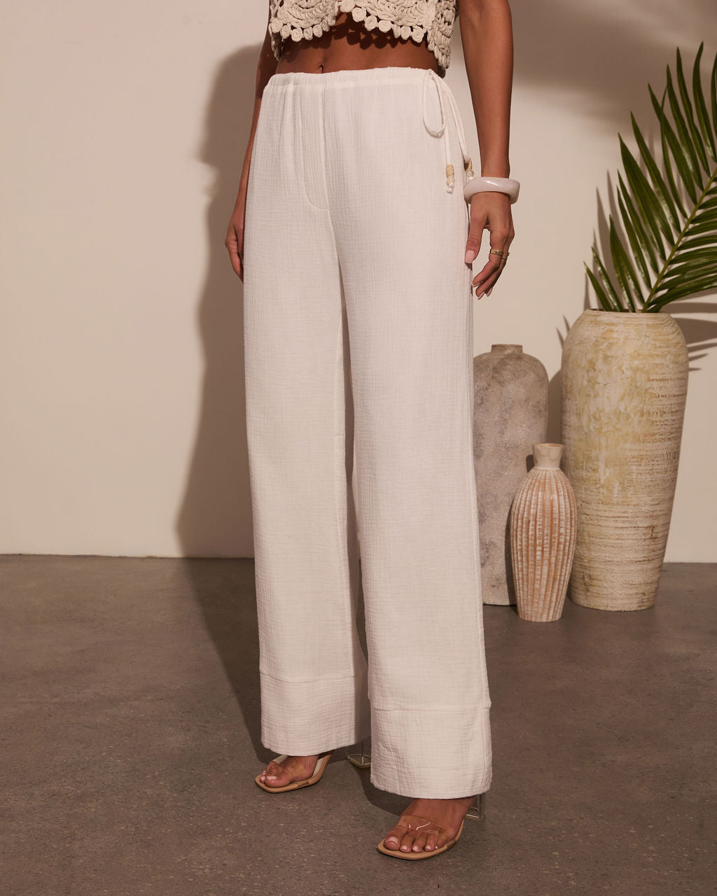 At The Seaside Lightweight Wide Leg Pants- Matylis
