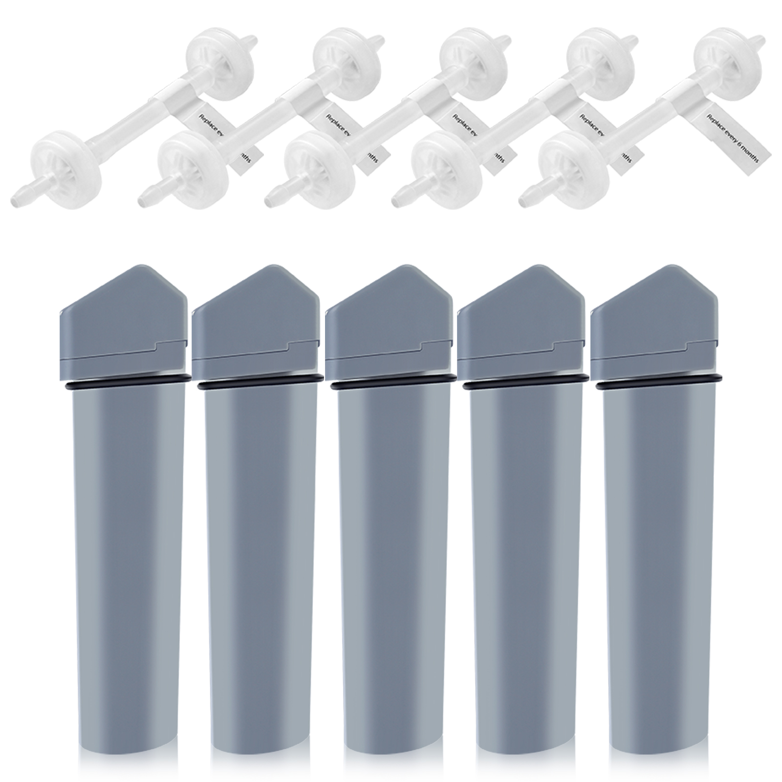 CPAP Slant-Head Filter Cartridges 4-Pack in Colorful Box - Air Filters for CPAP Machine