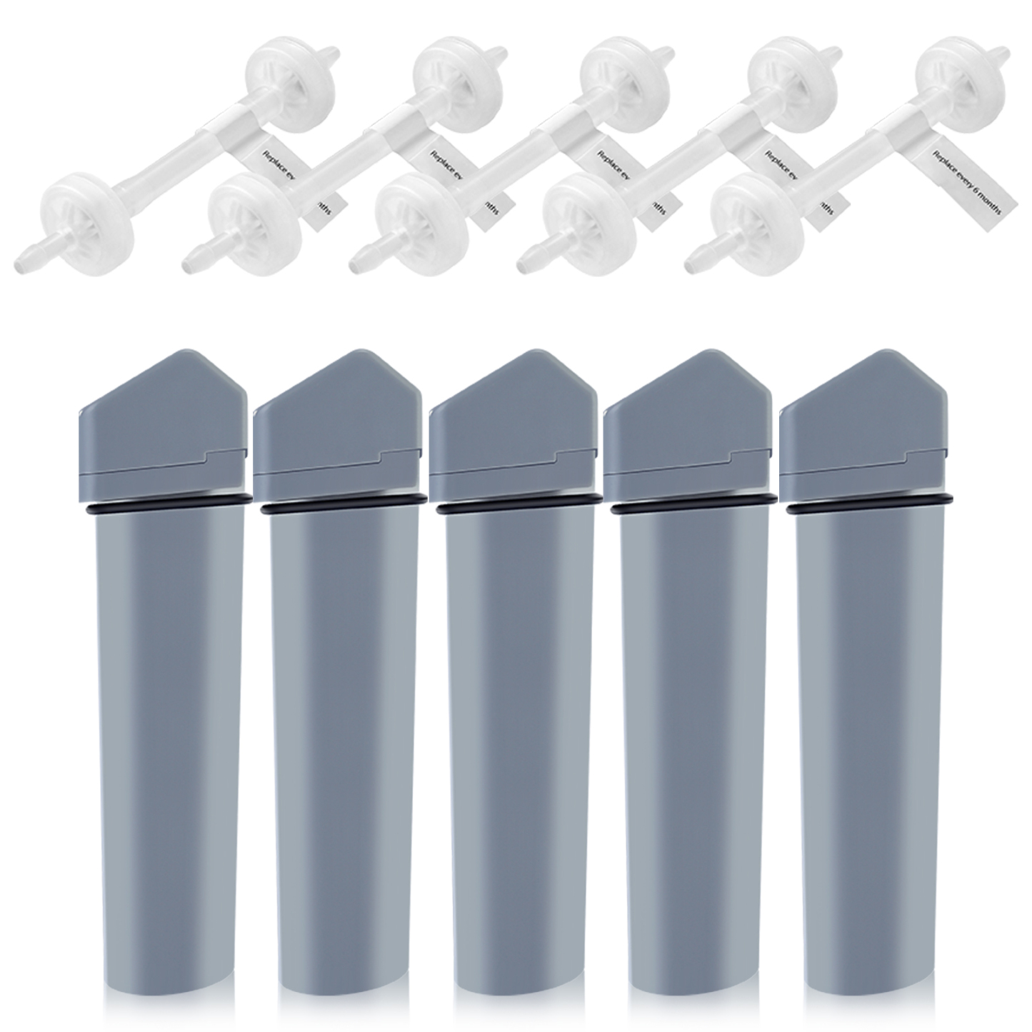 CPAP Slant-Head Filter Cartridges 4-Pack in Colorful Box - Air Filters for CPAP Machine