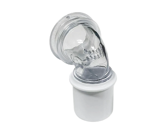 Replacement swivel for Philips Respironics DreamWear mask side view showing the 360-degree rotation joint
