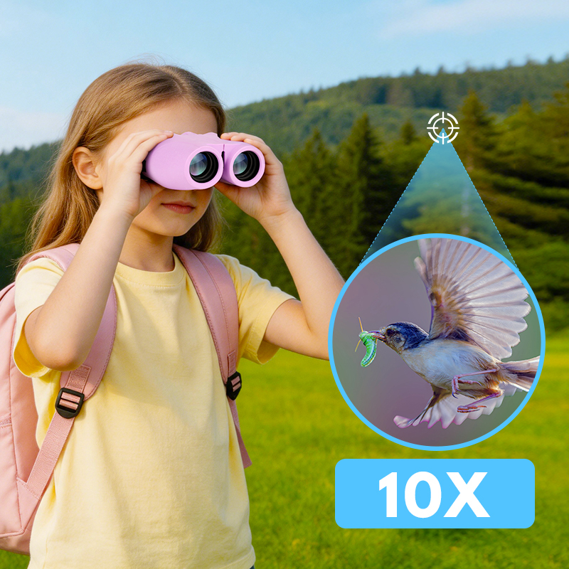 10×25 Portable Children's Binoculars