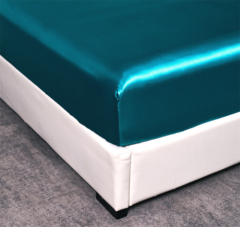  Silk Satin 4-Piece Bed Sheet Set 