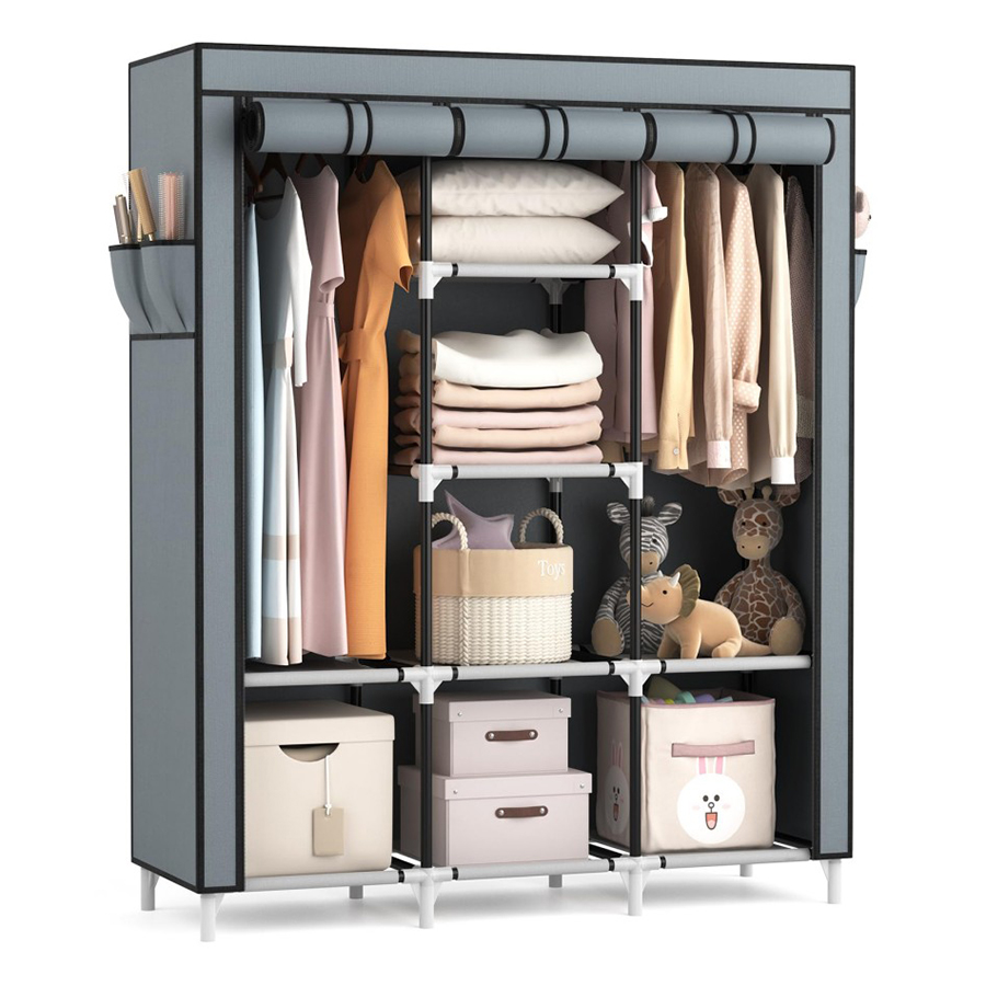 Large Capacity Canvas Wardrobe 