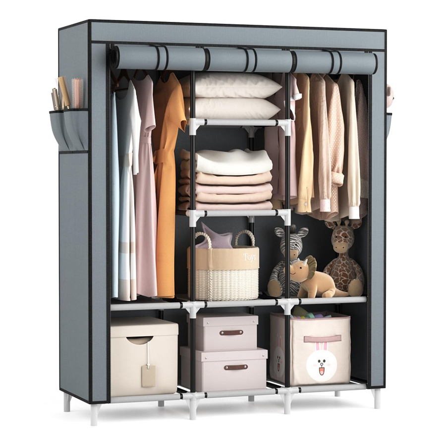 Large Capacity Canvas Wardrobe 